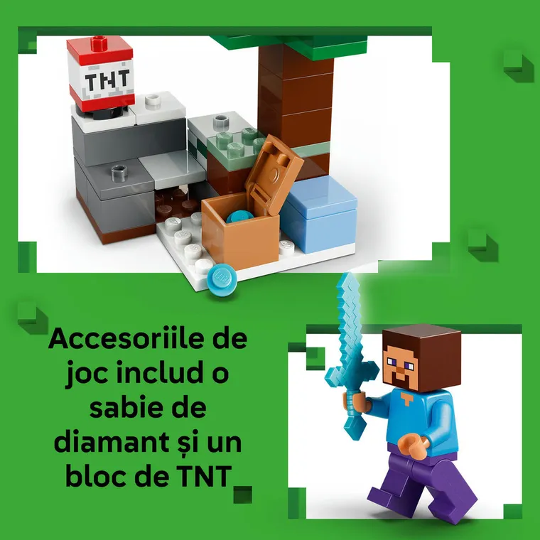 LEGO Minecraft, Aventura din Taiga a lui Steve, 21583