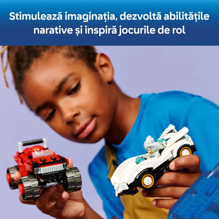 LEGO Sonic, Masina lui Silver vs Camionul gigant al lui Knuckles, 77118