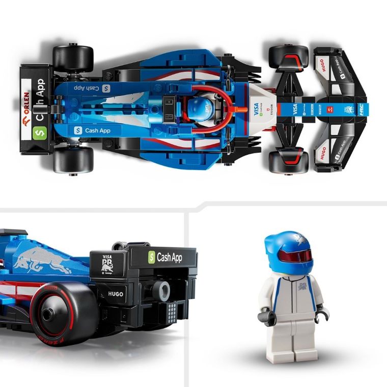 LEGO Speed Champions, Masina de curse F1 Visa Cash App RB VCARB 01, 77246