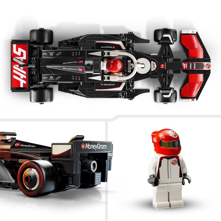 LEGO Speed Champions, Masina de curse MoneyGram Haas F1 Team VF-24, 77250