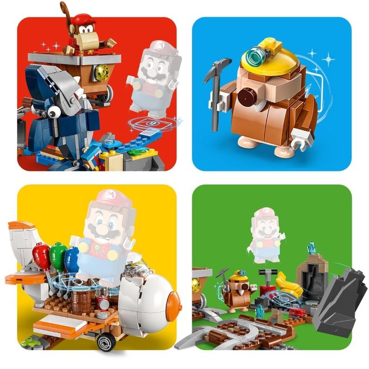 LEGO Super Mario, Set de extindere Plimbarea cu vagonetul minier a lui Diddy Kong, 71425