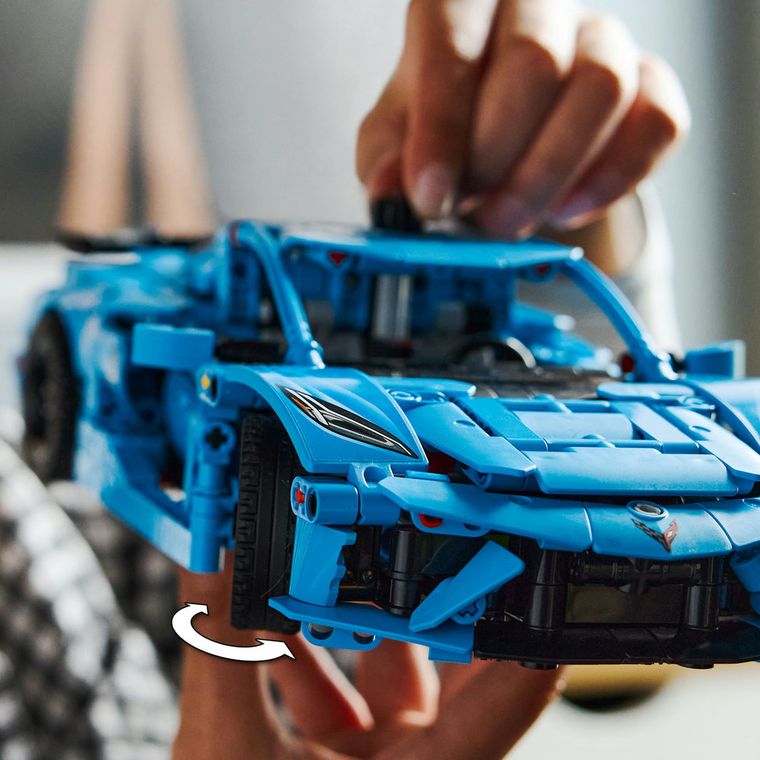 LEGO Technic, Chevrolet Corvette Stingray albastru, 42217