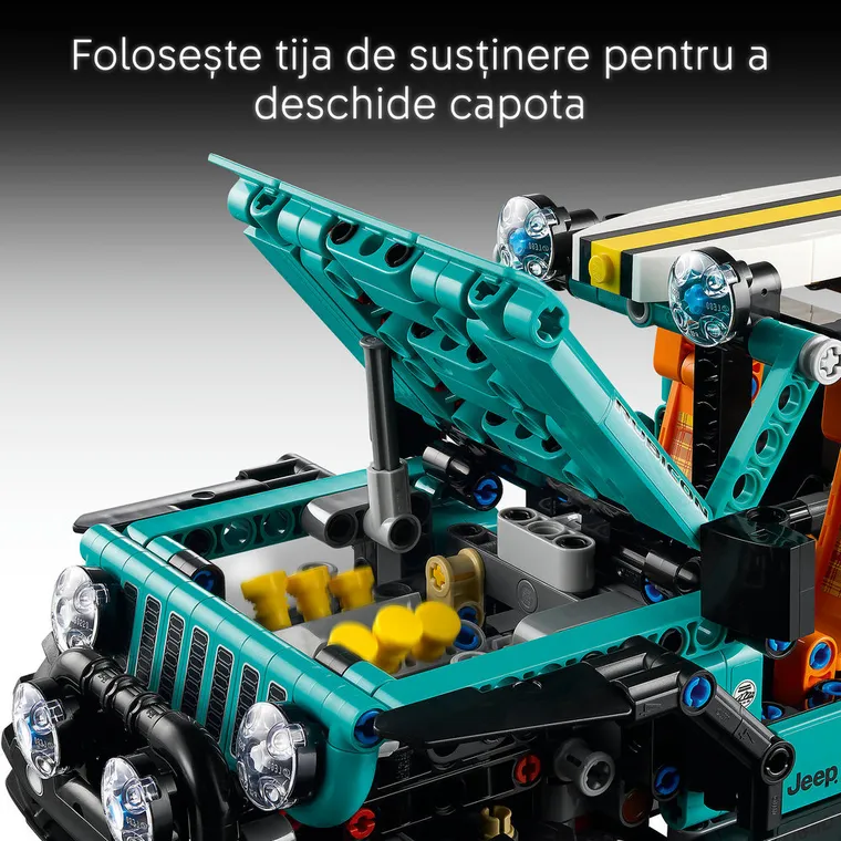 LEGO Technic, SUV-ul Jeep Wrangler Rubicon, 42227