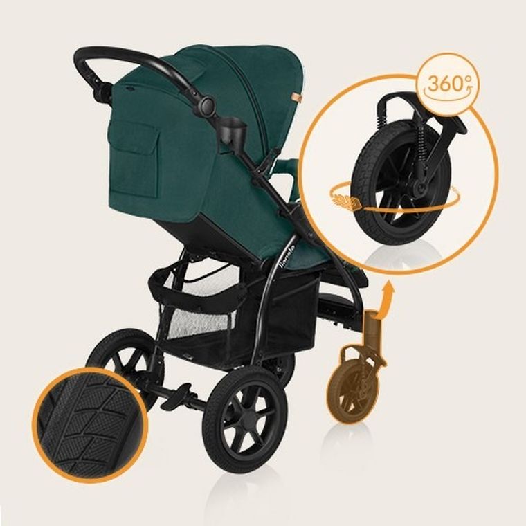 Lionelo, Annet Tour, carucior sport, Green Turquoise