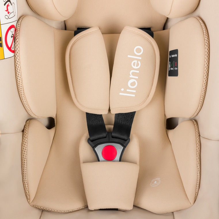 Lionelo, Astrid, scaun auto cu baza, i-Size, Beige Sand, 40-87 cm