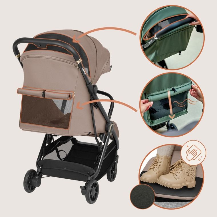 Lionelo, Bess, carucior de plimbare, Beige Sand