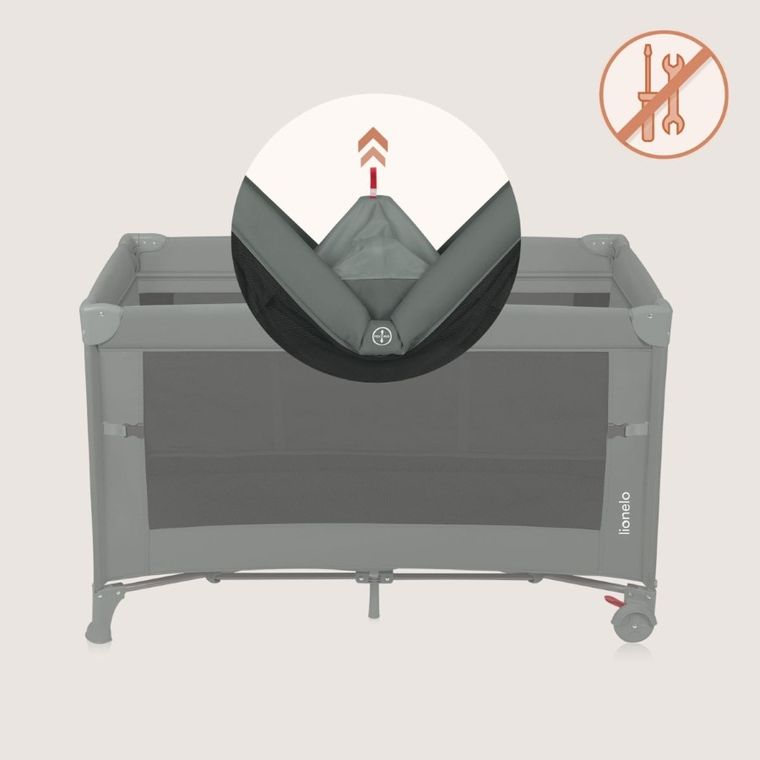 Lionelo, Ellen, patut de calatorie cu extensie 3in1, Green