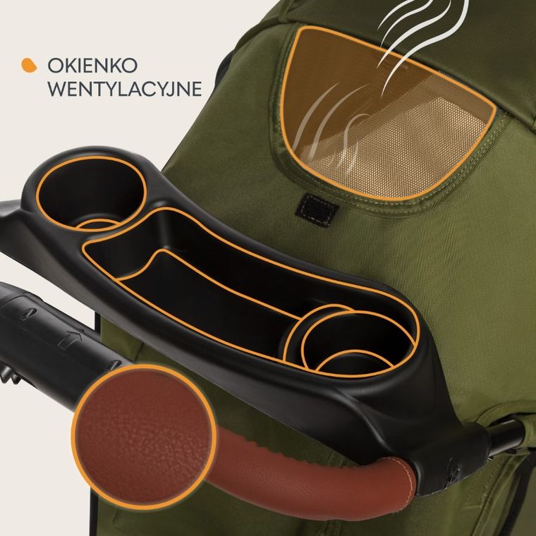 Lionelo, Emma Plus, carucior sport, Forest Green