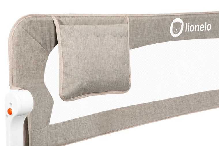 Lionelo, Eva, bariera de protectie pentru patut, Beige Melange