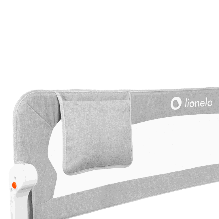 Lionelo, Eva, bariera de protectie pentru patut, Grey Melange