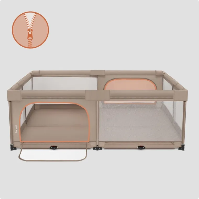 Lionelo, Florence XL Easy Fold, tarc pentru copii, Beige Sand