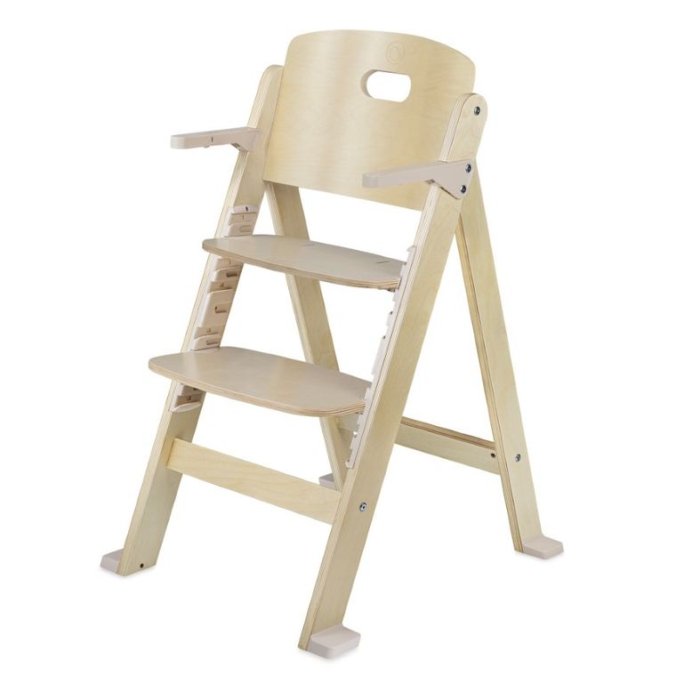 Lionelo, Floris, scaun inalt din lemn, Beige Natural