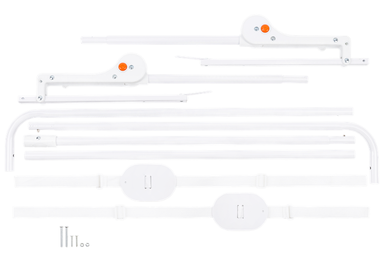 Lionelo, Hanna, bariera de protectie pentru patut, 66 cm, gri