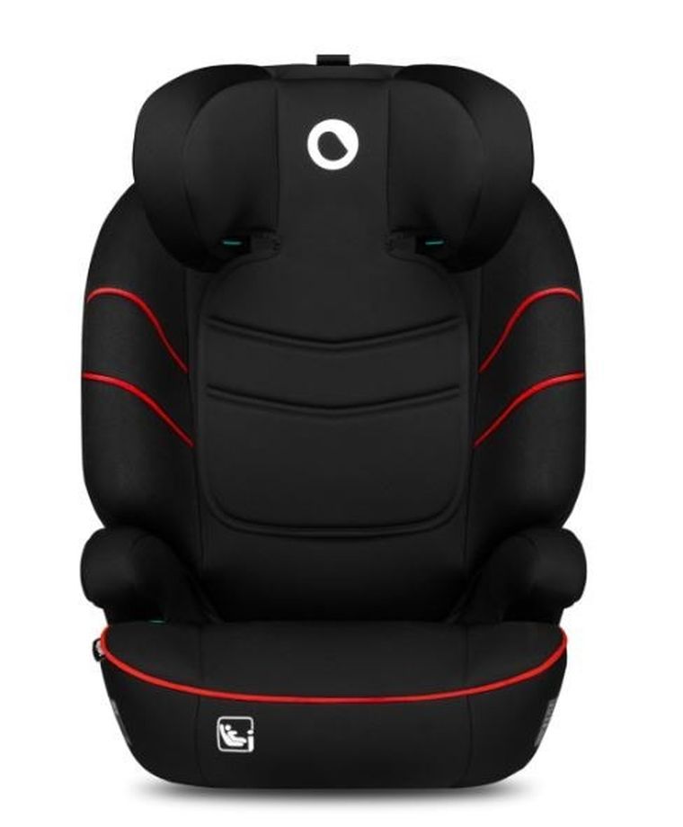 Lionelo, Lars, I-size, scaun auto, 100-150 cm, Sporty Black Red