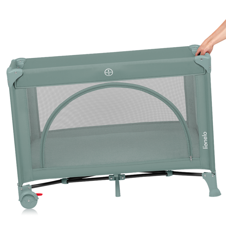 Lionelo, Laura, patut de volaj compact 2in1, Green Sage