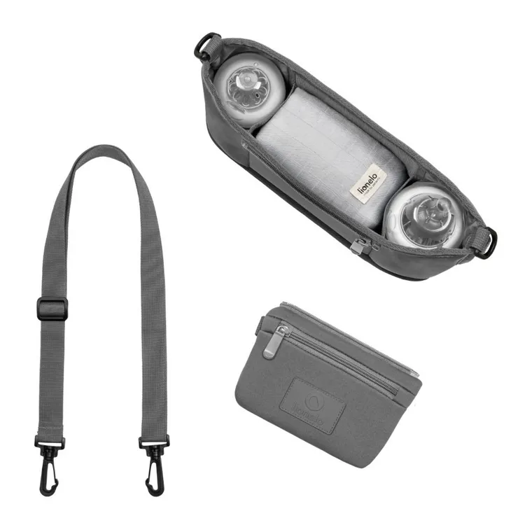 Lionelo, Little Cube, organizator de carucioare, Grey Stone