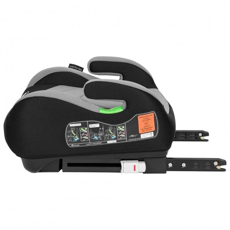 Lionelo, Luuk Fix, I-size, scaun auto, 125-150 cm, Grey Stone