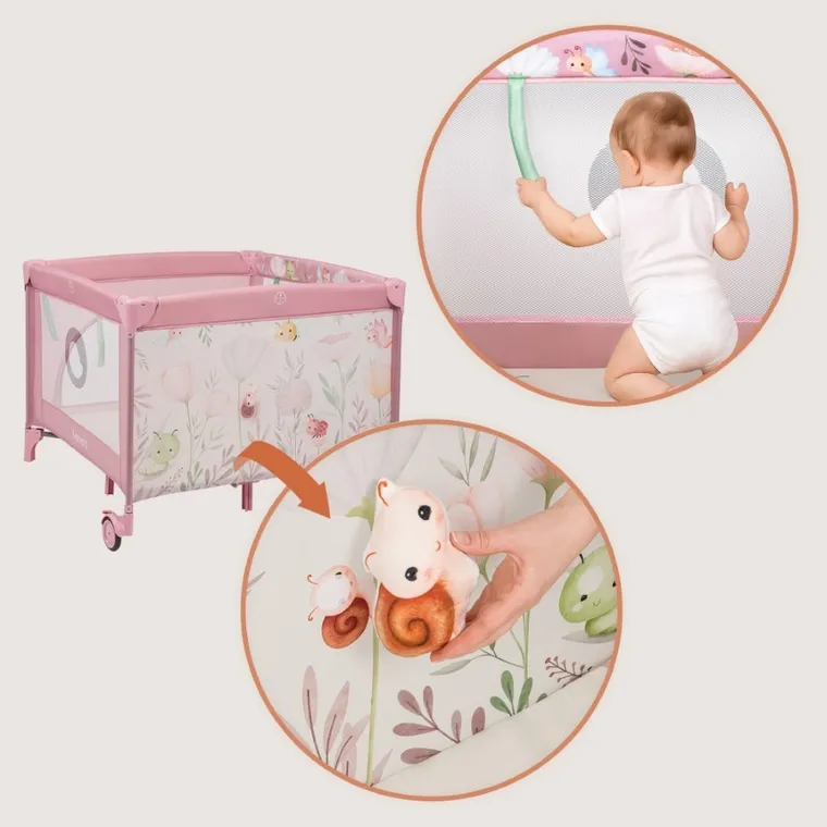 Lionelo, Mille Plus, parcul de joaca pentru copii, Pink