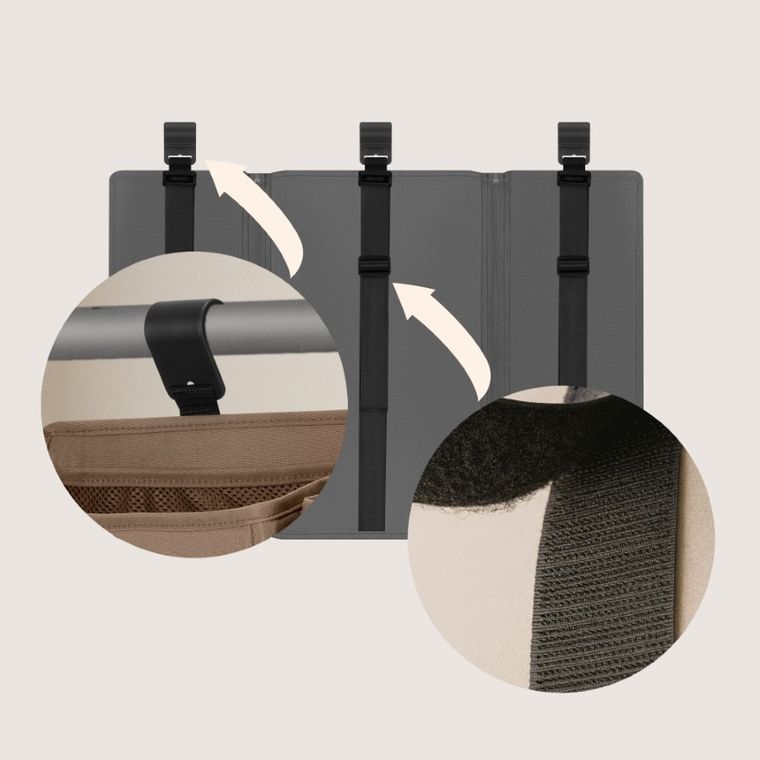 Lionelo, Sidepocket, organizator pentru patut, mare, Grey