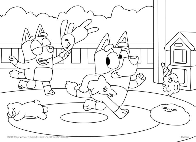 Lisciani, Bluey, puzzle cu doua fete, 4-48 piese