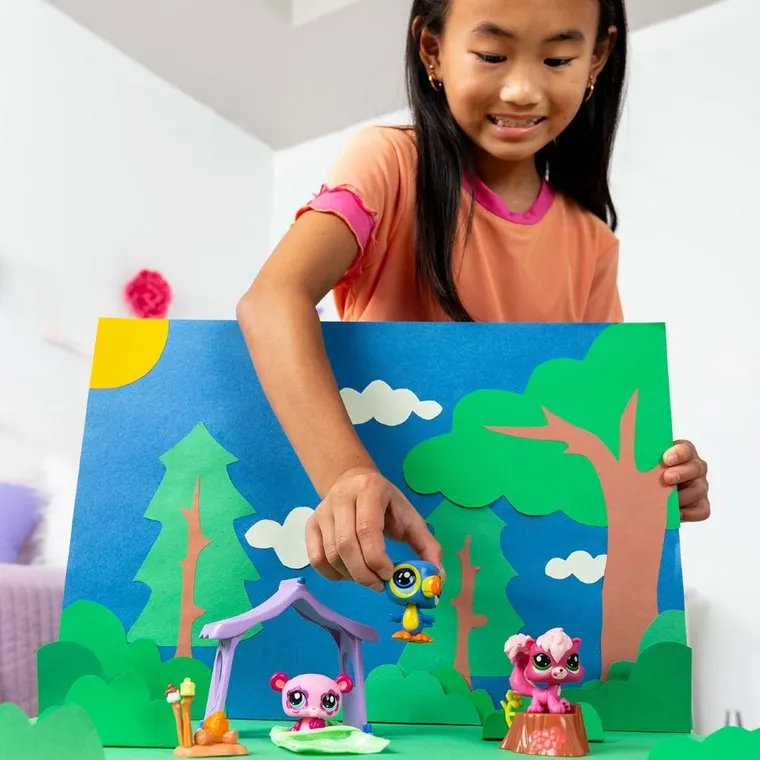Littlest Pet Shop, Camping, set de 3 figurine
