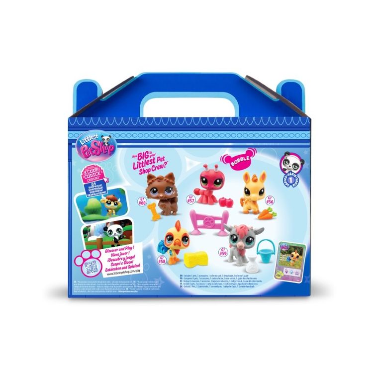 Littlest Pet Shop, Farm, set de 5 figurine si accesorii