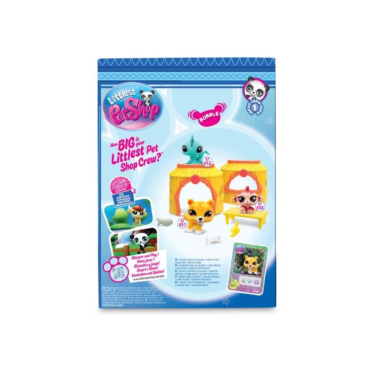 Littlest Pet Shop, Tiki Jungle, set de 3 figurine si accesorii