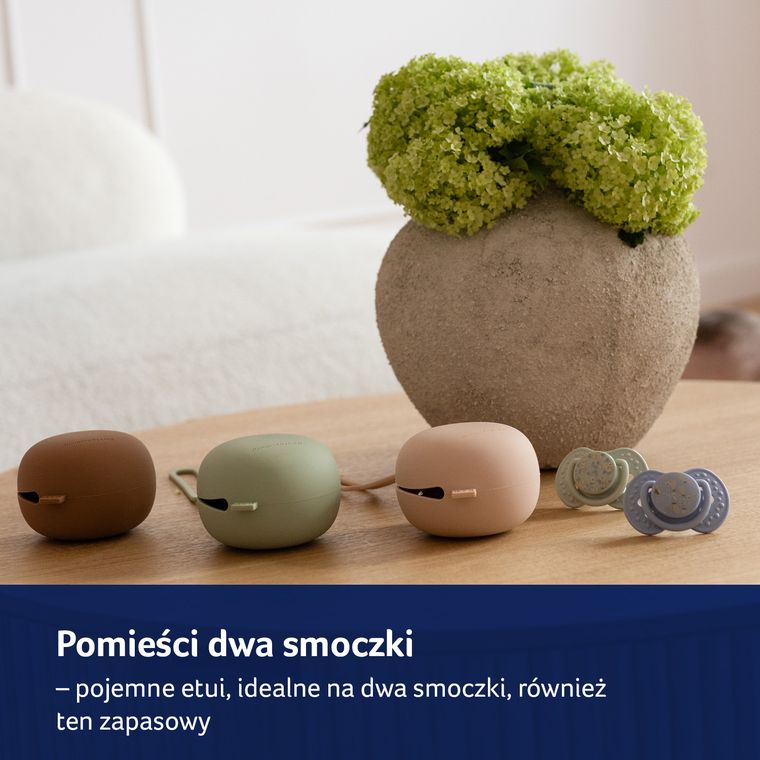 Lovi, cutie din silicon pentru suzeta, Pistachio