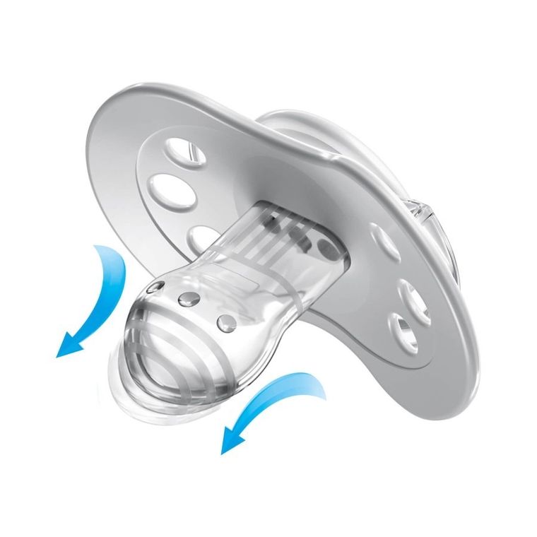 Lovi, Hey Boy, suzeta dinamica din silicon, 3-6 luni, 2 buc.