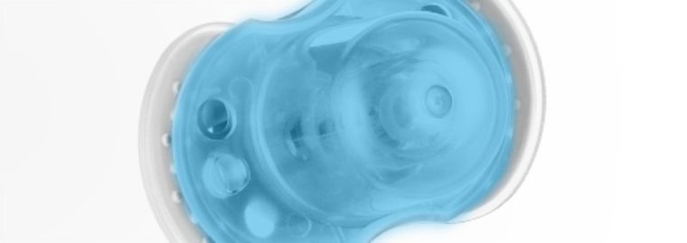 Lovi, Night&Day, suzeta dinamica din silicon, 18m+, albastru, 2 buc.