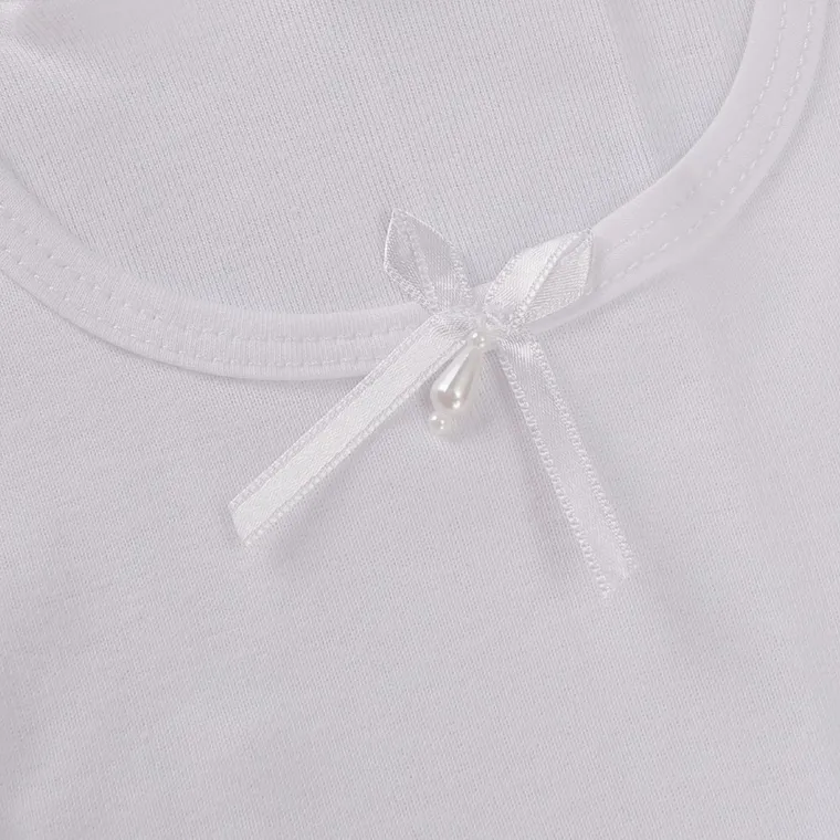 Maiou pentru fete, alb, Tup Tup