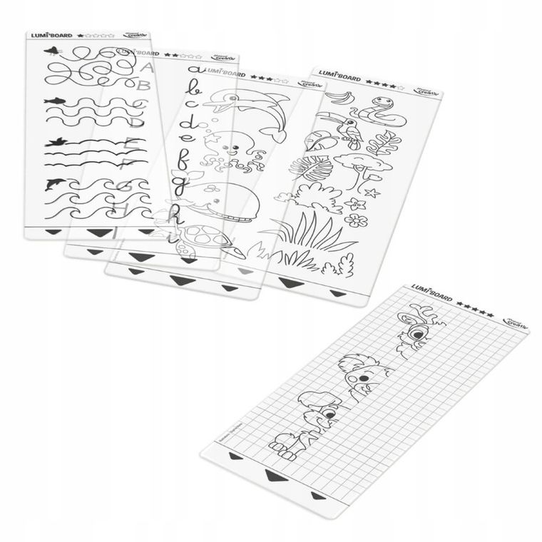 Maped Creativ, tabla alba iluminata cu sabloane de trasare