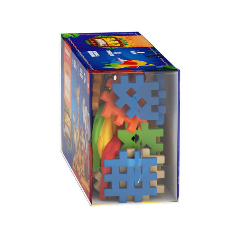 Marioinex, Mini Waffle, Animals Safari, set de constructie, 50 piese