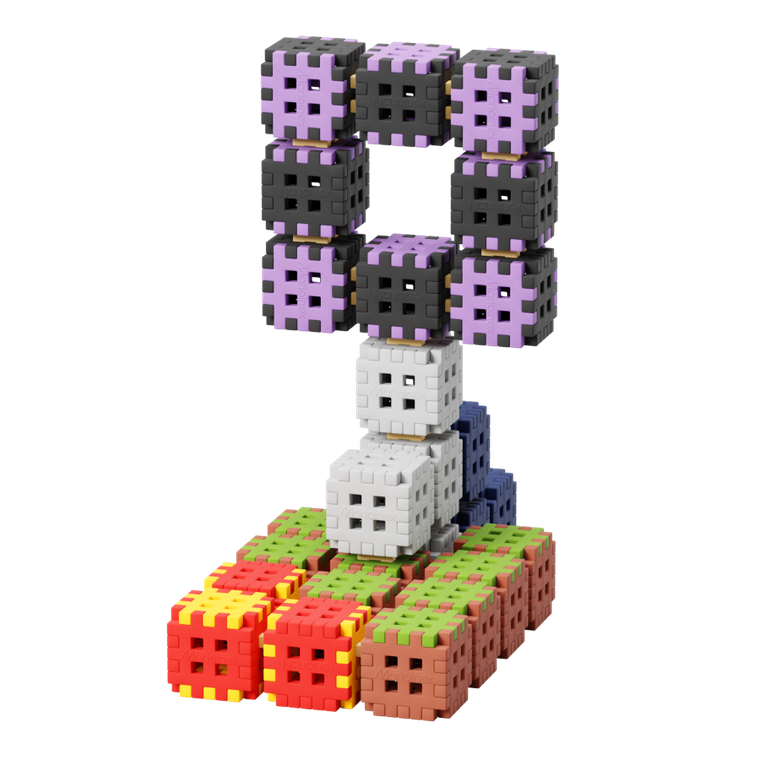 Marioinex, Mini Waffle, Blocks, set de constructie, 206 + 30 piese gratuit