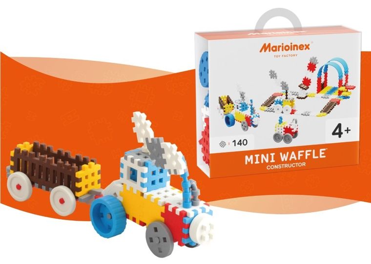 Marioinex, Mini Waffle, Constructor, set de constructie, 140 piese