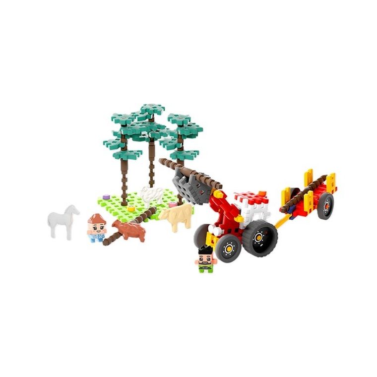 Marioinex, Mini Waffle, Fermier, set de constructie, 100 piese