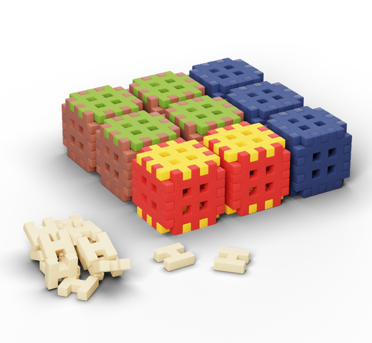 Marioinex, Mini Waffle, Green Blocks, set de constructie, 70 piese