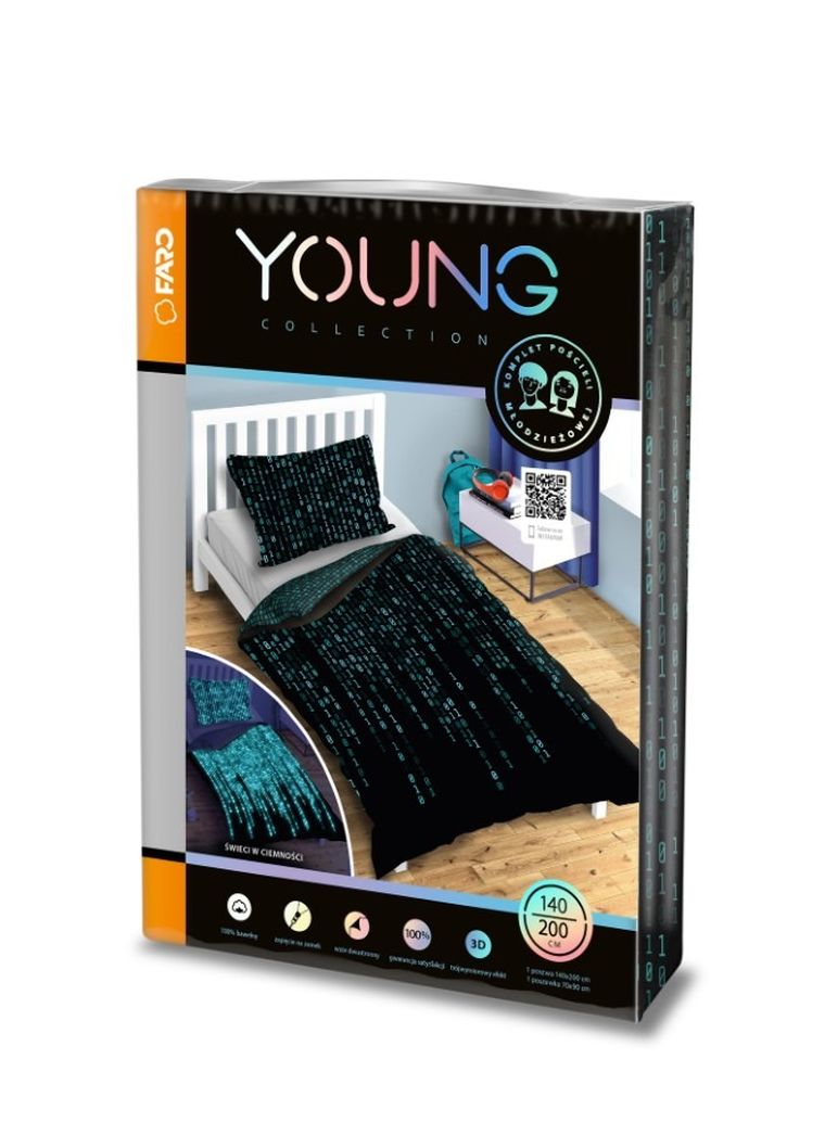 Matrix, set lenjerie de pat single, 140-200 cm