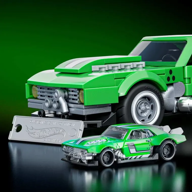 Mattel Brick Shop, Hot Wheels, Speed Series Custom ’68 Camaro, set de constructie, 289 piese