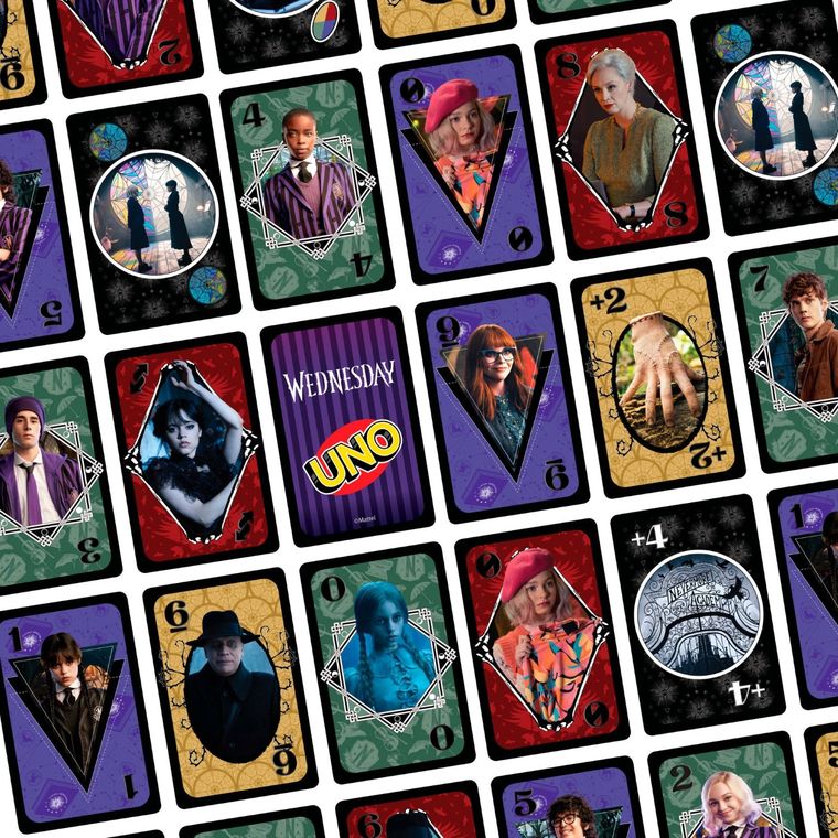 Mattel Games, Uno, Wednesday, joc de carti