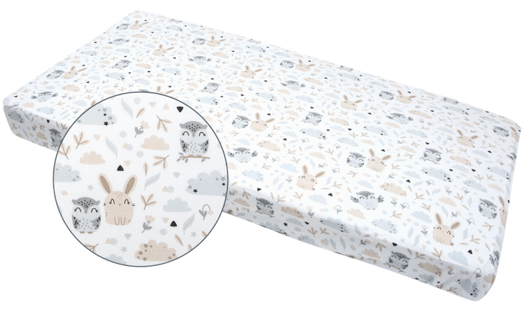 Medi Partners, Animale, cearceaf cu elastic, 120-60 cm