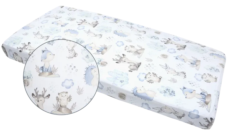 Medi Partners, Caprioare si Arici, cearceaf cu elastic, 120-60 cm