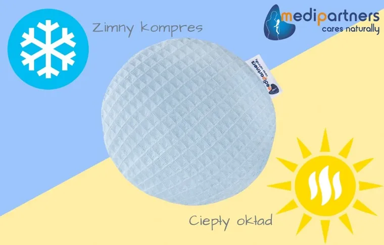 Medi Partners, perna termica mica cu samburi de visine, albastru