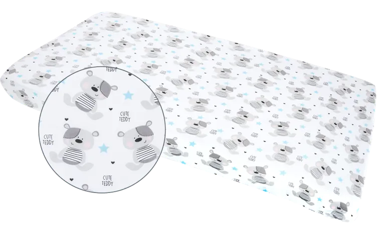 Medi Partners, Teddy, cearceaf cu elastic, 60-120 cm