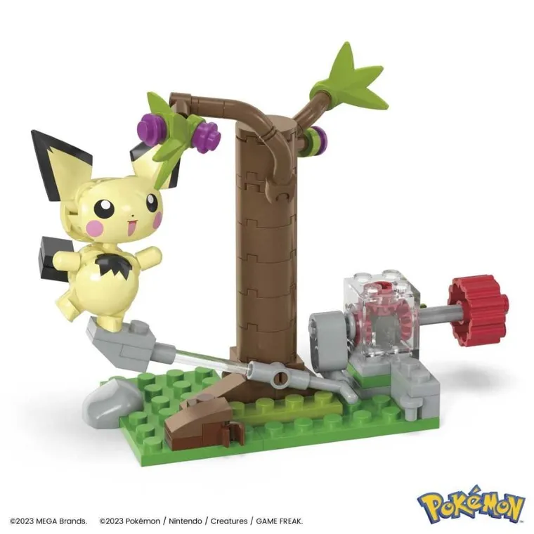 MEGA Pokemon, Pichu's Forest Forage, set de constructie, 84 piese