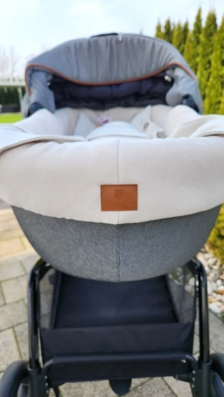 MimiNu, Soft, set pentru gondola, cos de Moses, bej, 0-6 luni