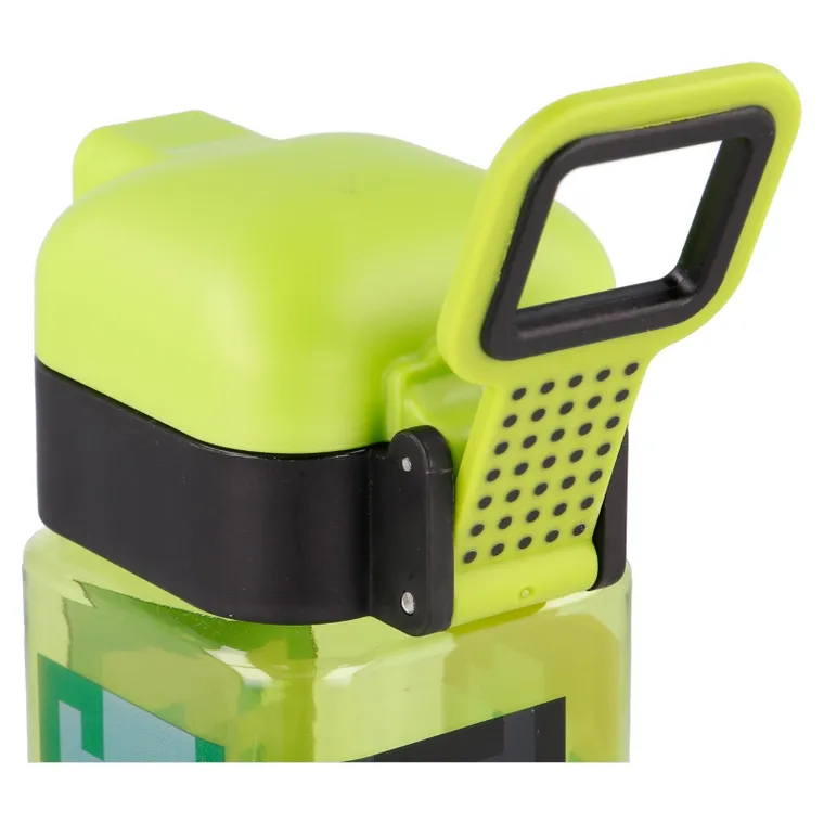 Minecraft, Sticla de apa cu capac cu buton Square, 550 ml