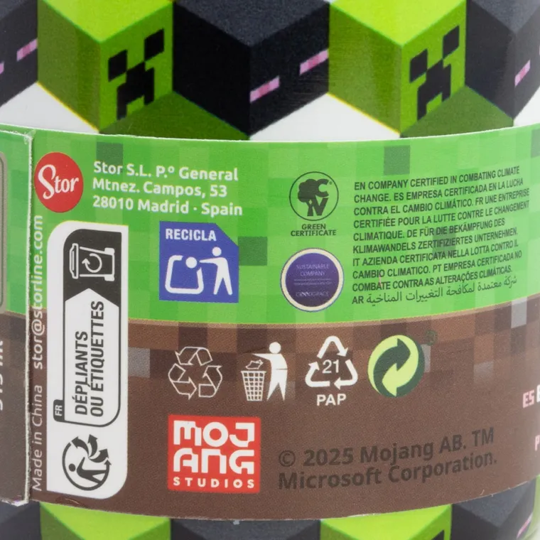 Minecraft, sticla termica din otel, 515 ml