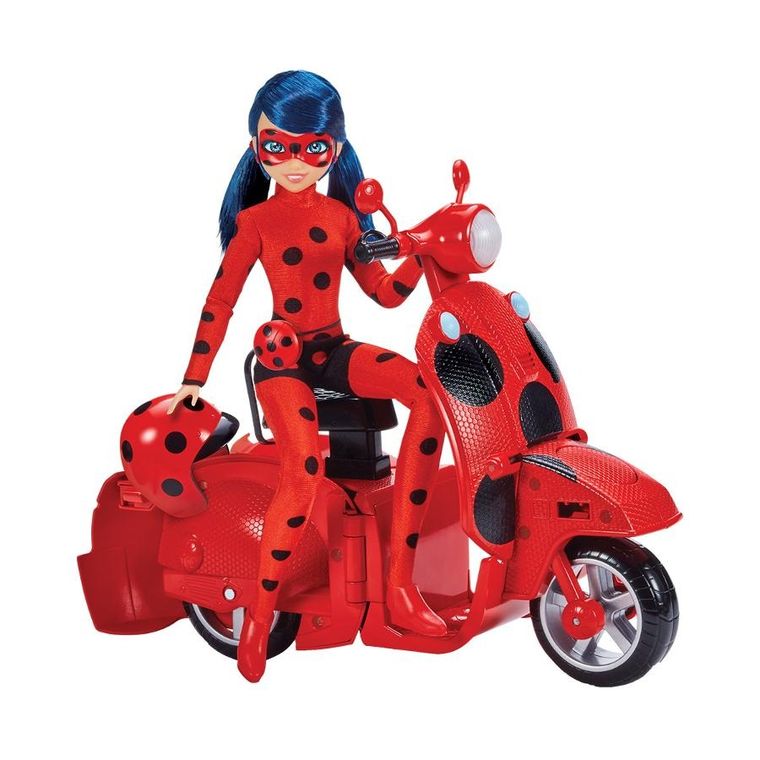 Miraculous: Buburuza si Pisica Neagra, Scuter pliabil lucky charm si papusa buburuza, vehicul