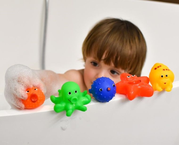 Mom's Care, animale marine, jucarie de baie, 5 buc.